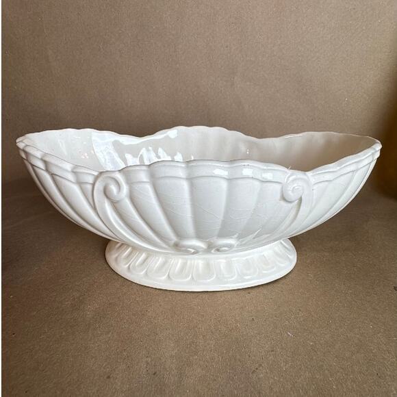 Vintage Czechoslovakian Ivory Planter Vase - Picture 1 of 5